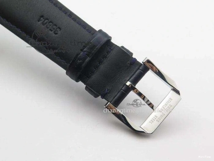MIROTIME 0728 UrbanChic Ingeniuer St.Laurens SS Blue Dial MK 1:1 Best Edition On Black Leather Strap A 7366